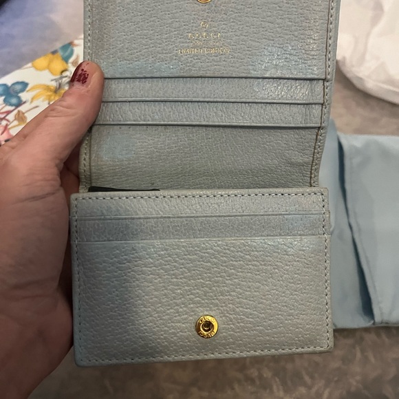 Gucci Floral Marmont Full Inclusion Canvas Wallet with Gold Logo - Picture 5 of 7